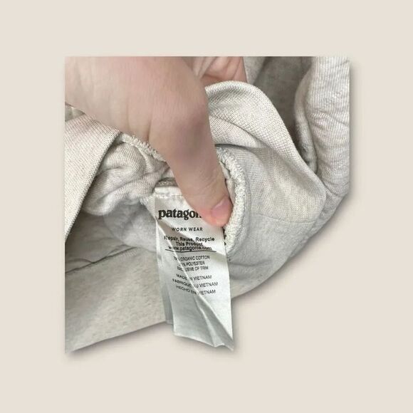 Patagonia Organic Cotton Quilt Crew Sweatshirt Gray Small - Picture 7 of 7